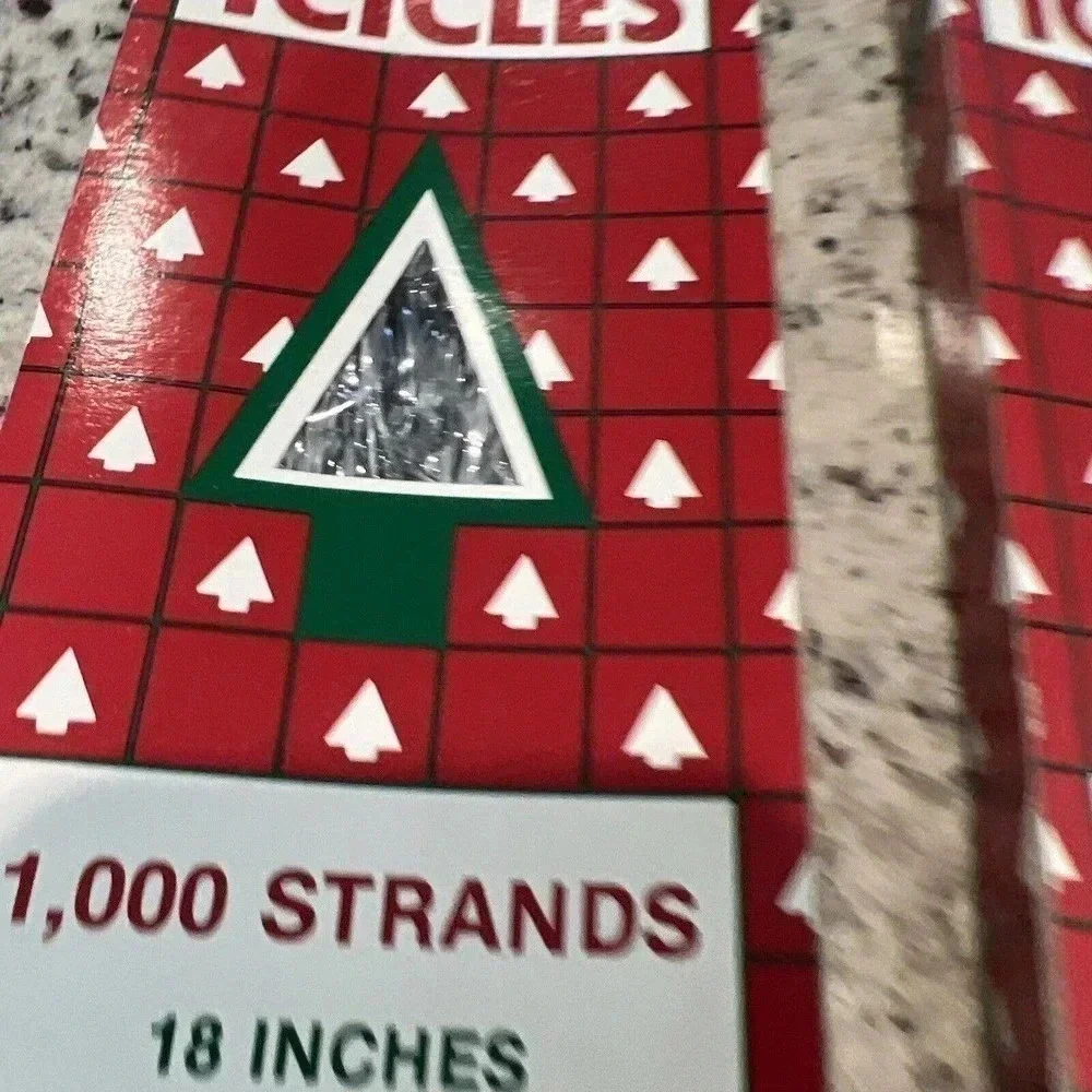 Lot Of 2 Boxes 1965 Vintage Rauch Industries Tinsel Icicles New Unopened Sealed